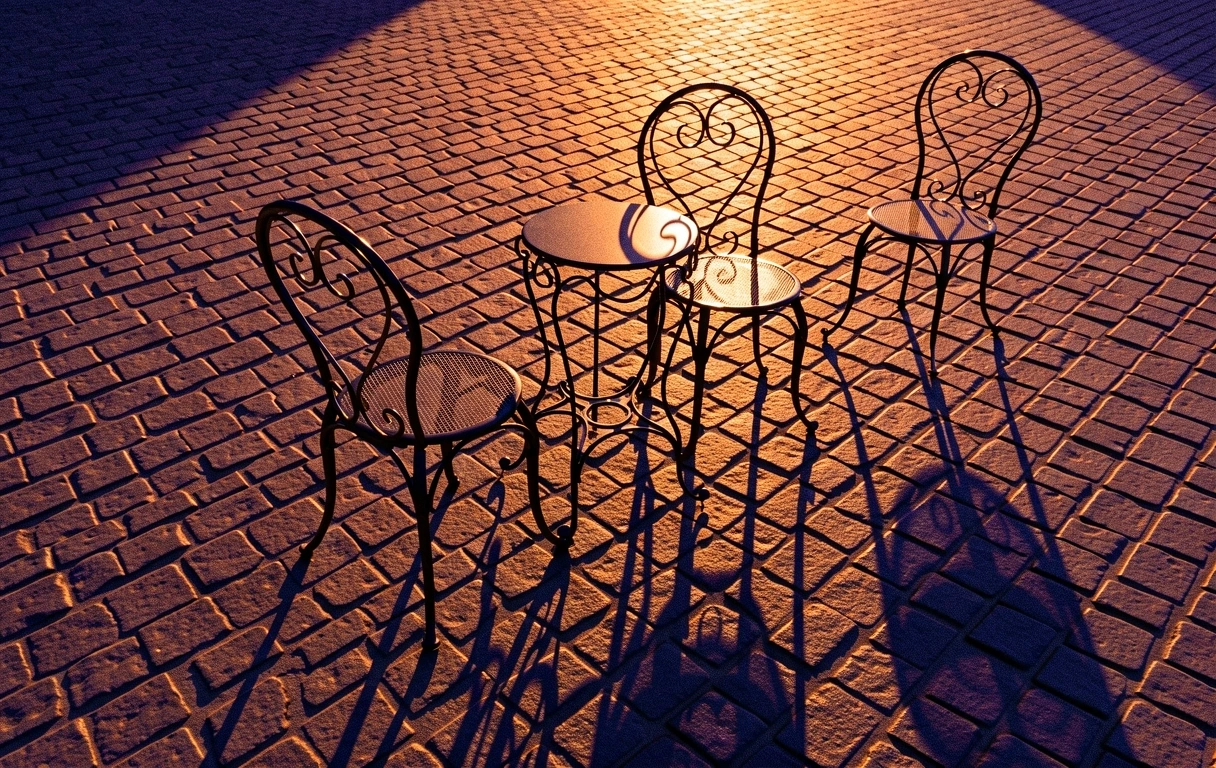 Entorno urbano al atardecer